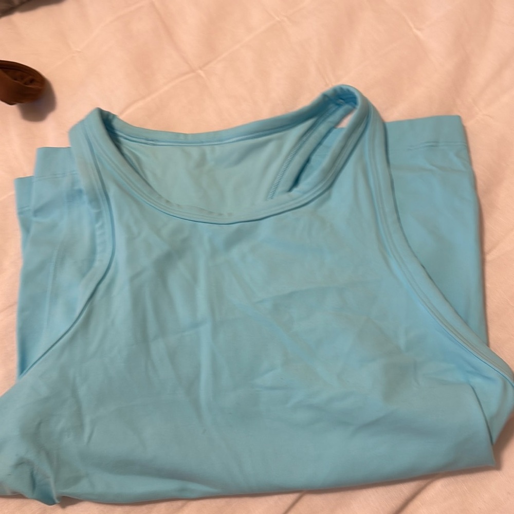 Light blue Align Racerback tank top